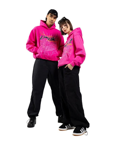 "Sp5der-Hoodie" Pink
